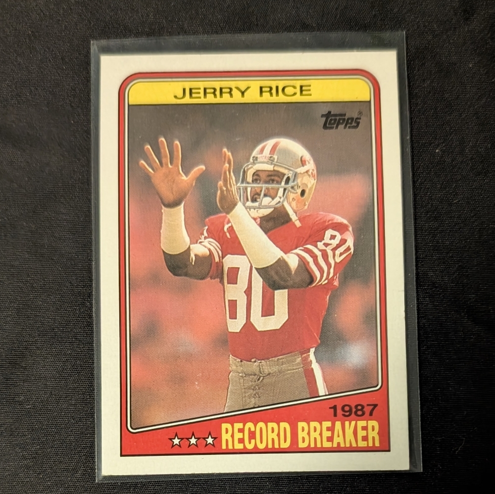 Topps Jerry Rice #6 1987 Record Breaker